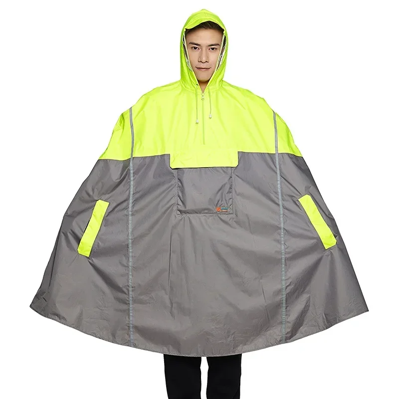 Hooded Rain Poncho Bicycle Waterproof Raincoats Cycling Jacket for Men Women Adults Rain Cover Fishing Climbing