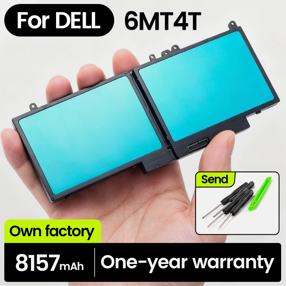 BGBT 6MT4T Laptop Battery for DELL Latitude E5570 E5470 14 5470 15 5570 Precision 15 3510 M3510 7VGG6 Notebook Bateria