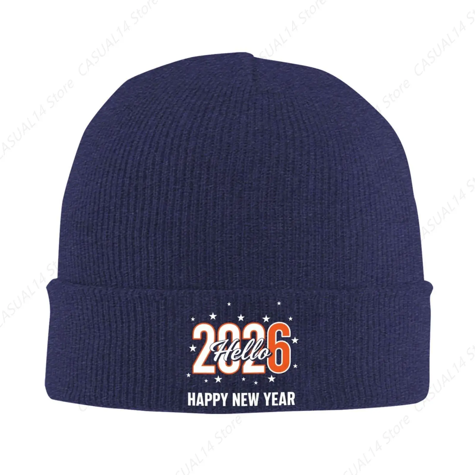 Hello 2026 Happy New Years Hats for Womens Baseball Caps Fashion Washed Running Hat Breathable Navy Blue
