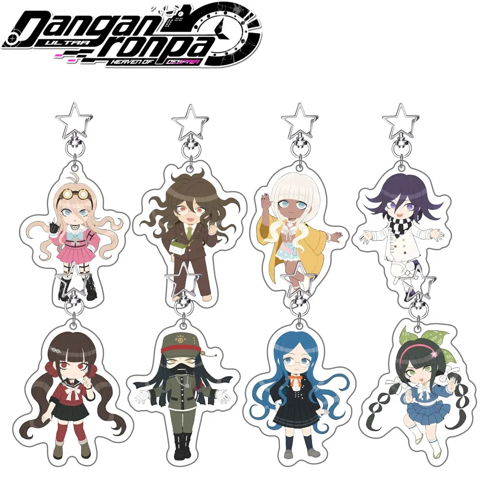 Danganronpa New 6cm Acrylic Stand keychain Nagito Chiaki Kokichi Kyoko Anime Desktop Decor Birthday Collection Gift
