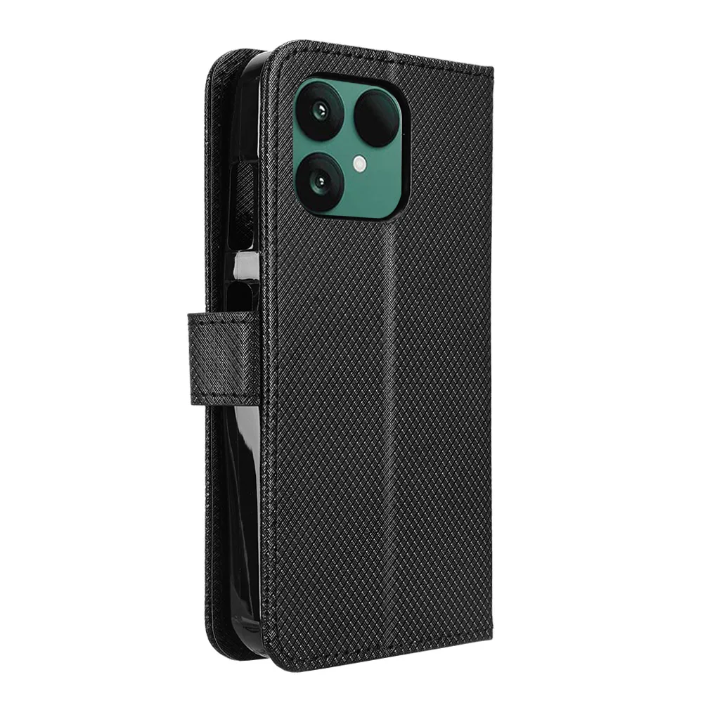 محفظة مع فتحة للبطاقات وحامل حافظة جلدية قابلة للطي لهاتف Fairphone 6 5 غطاء مغناطيسي قوي مضاد للسقوط