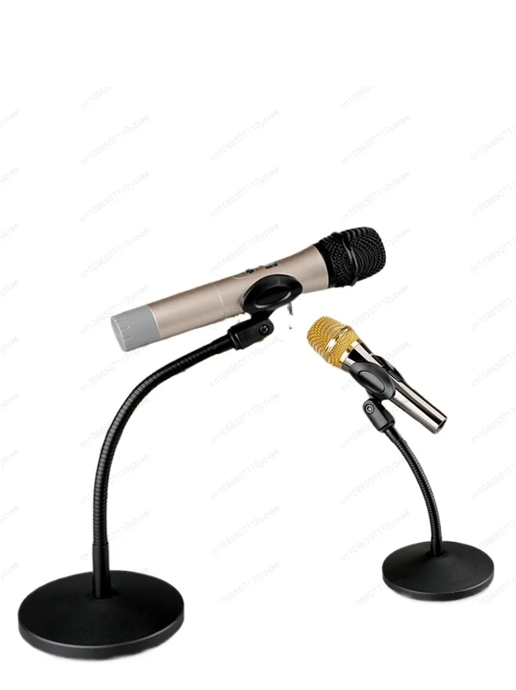 LKT-170 / LKT-180 Microphone Desk Stand, All Metal Round Base with Flexible Gooseneck Arm