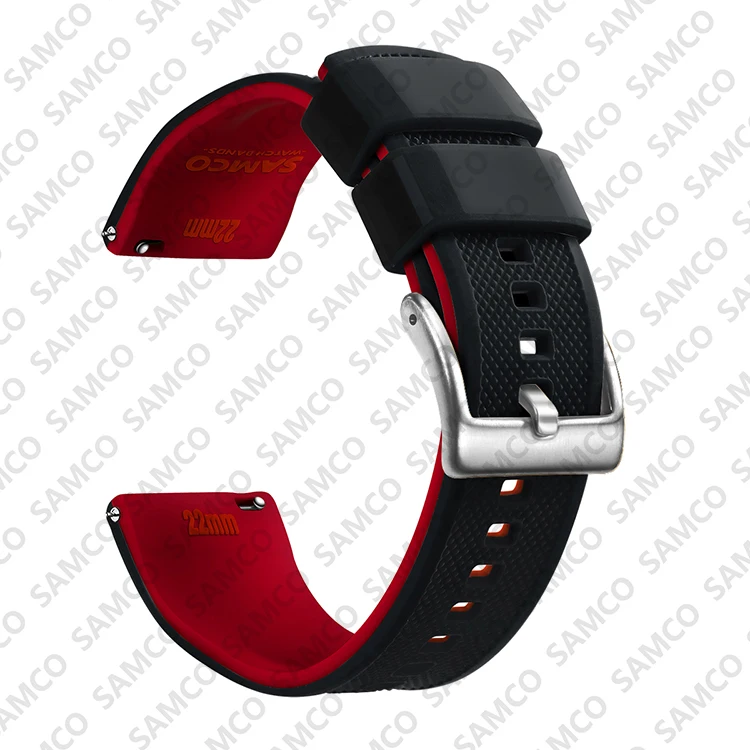 Premium Silikon Uhrenarmband Schnellverschluss Gummi Uhrenarmband 18mm 20mm 22mm Uhrenarmband Uhr Ersatzarmband