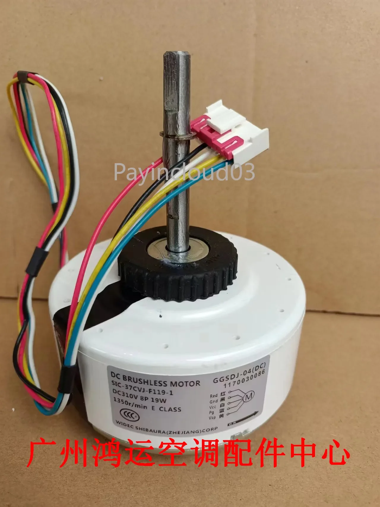 Variable Frequency Air Conditioner DC Motor SIC-37CVJ-F119-1 Motor GGSDJ-04(DC)