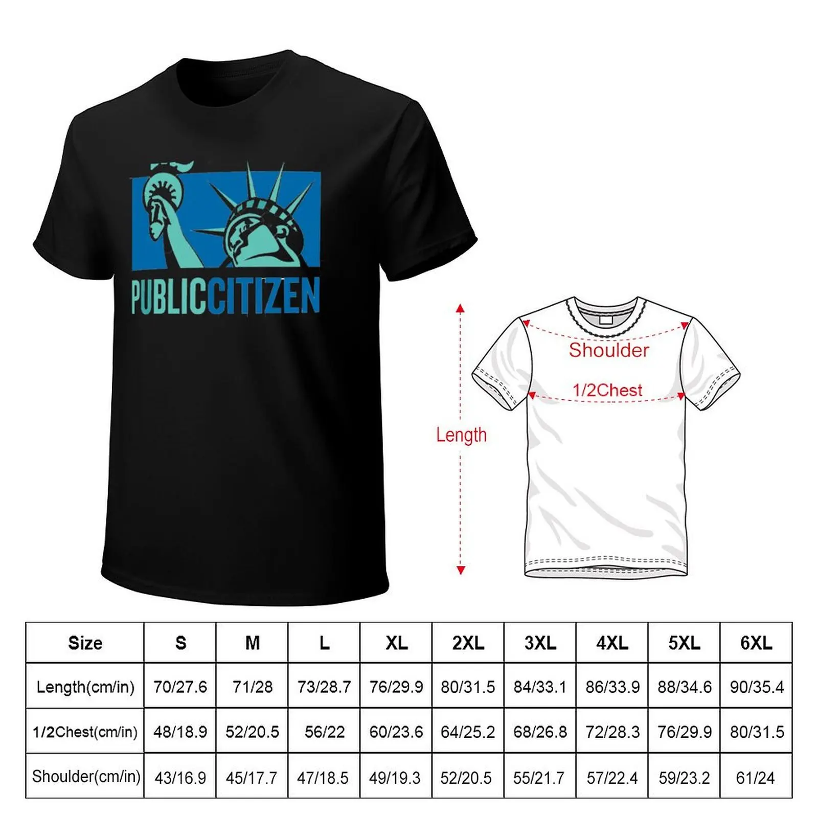 Public Citizen T-Shirt Minimalist Casual Short Sleeve Top
