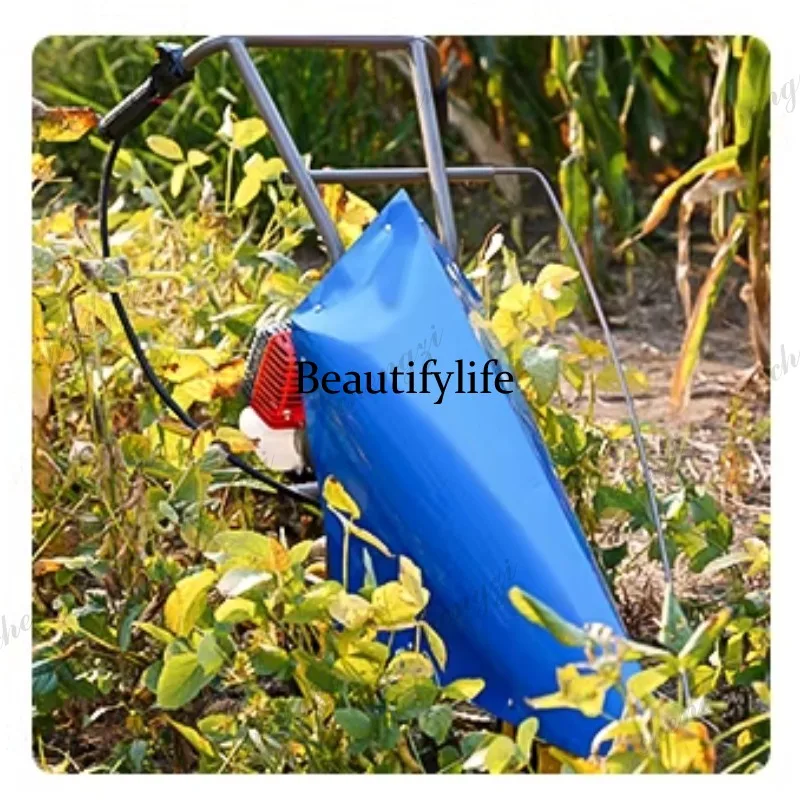 81 Agricultural Mini Corn Stalk Cutter Harvester Push Type Engine For Soybean Pepper Straw Reaping And Harvesting