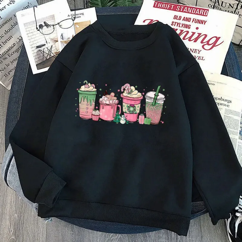 Tis The Season Sweatshirt Festive Christmas Sweater Cheerful Warm Round-neck Long-sleeved Pullover Streetwear Women Sweatshirt