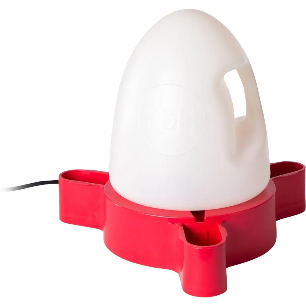 

Upgraded version Thermo-Duck Waterer 2.5gal. (Heated) Red - MET Safety Listed - 60 Watts - No Splash No Mess No Mud Design