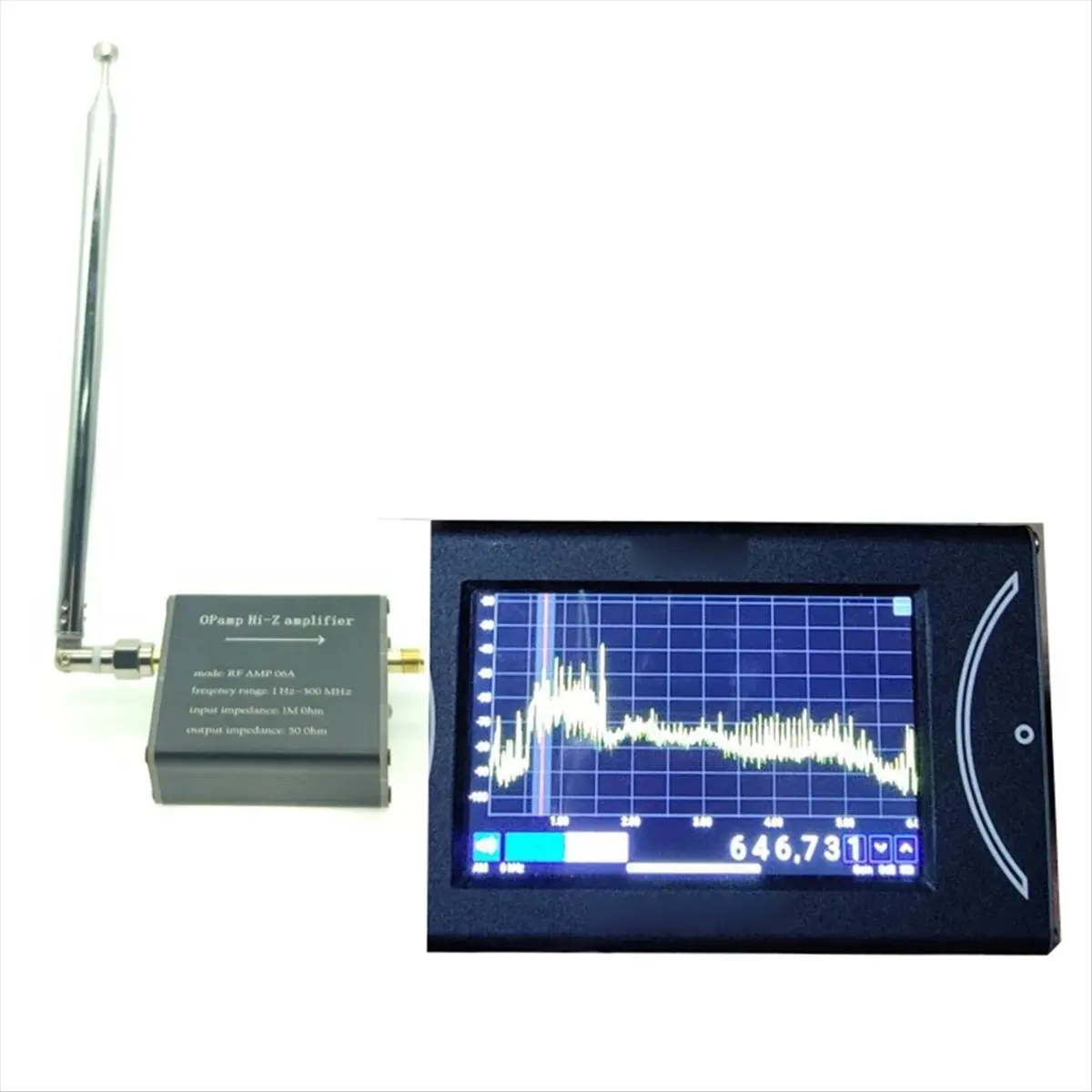 A56K  AMP 06A 1Hz-300MHZ 50 Ohm High Impedance Amplifier is Suitable for Donut Antenna Impedance Conversion Devices