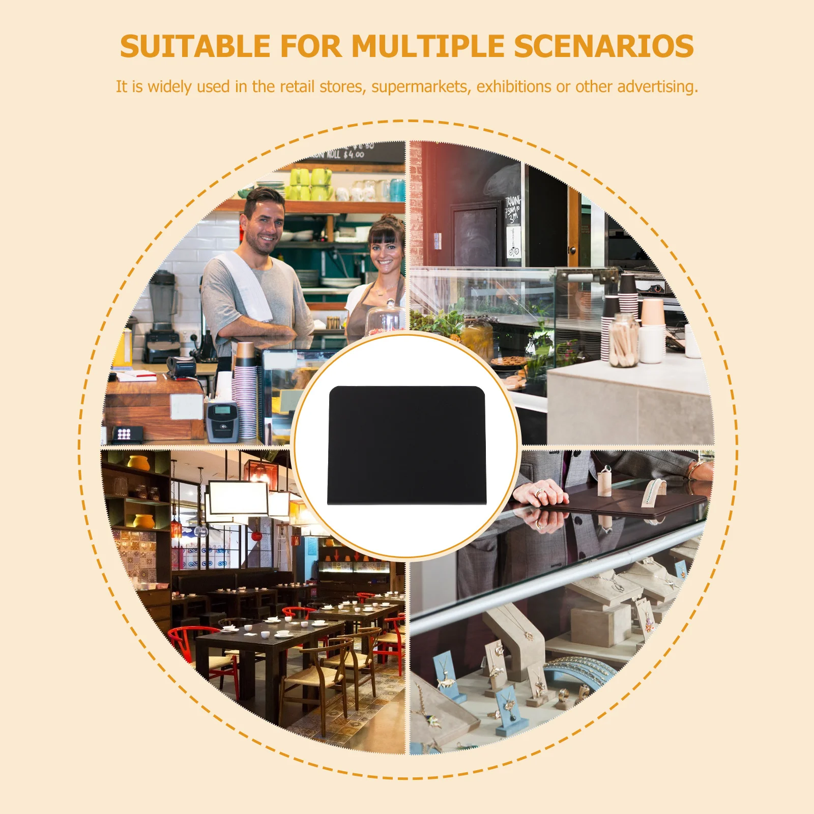 5 قطعة علامات السبورة القابلة لإعادة الكتابة لوحات ملصقات الأسعار البلاستيكية لعرض رسائل متجر السوبر ماركت علامات الأسعار العملية #2