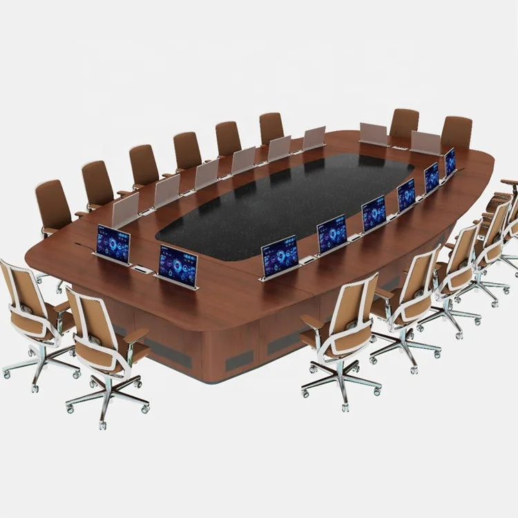 

Conference Room Commercial Furniture Rectangular Meeting Desk Conference Table Company Paperless Office Room