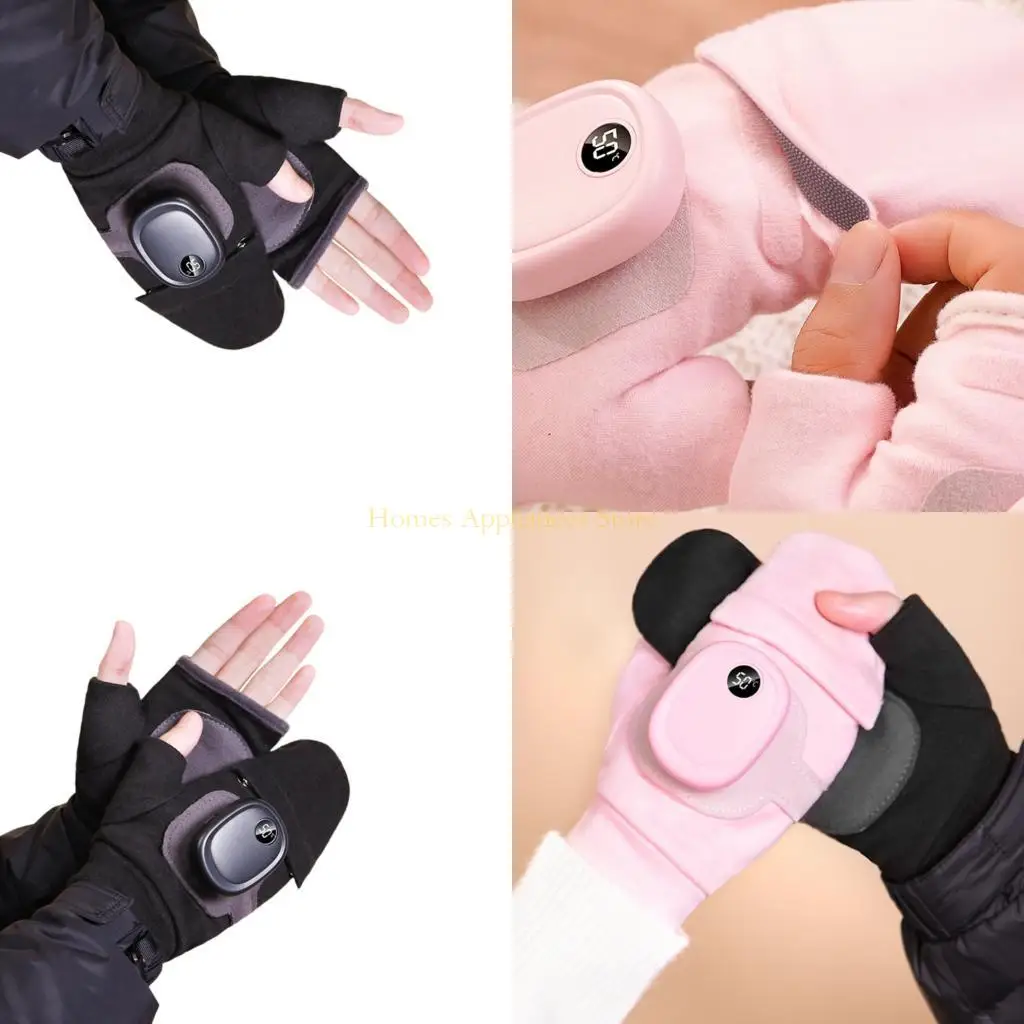 

D0AB Зимние рукавицы для работы на батарейках, мгновенно согревают, непроницаемы для улицы, для зимних видов спорта, альпинизма