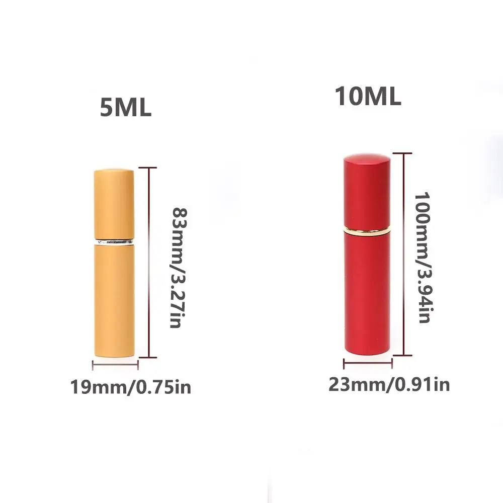 Многоразовая парфюмерная мини-бутылка 5 мл, пустая Парфюмерия для отжима, тонкий туман, контейнер для жидкости 5/10 мл для путешествий