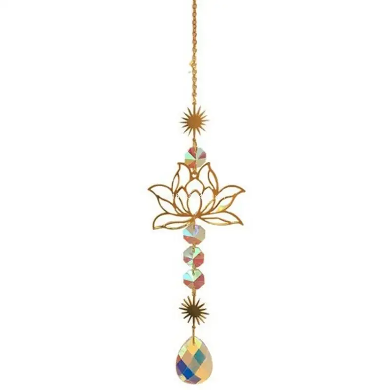 Flower Suncatchers Window Hanging Ornaments Crystal Prism Suncatchers Sunlight