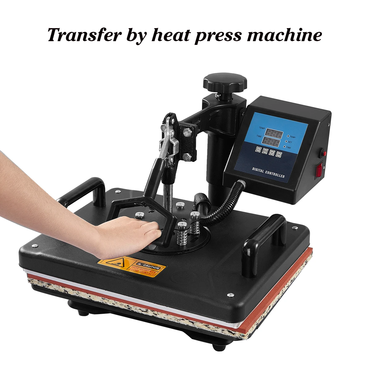 Cheap 30*38CM 8 in 1 Combo Heat Press Machine Sublimation Printer 2D Heat Transfer Machine for Cap Mug Plate Tshirts CE Approved