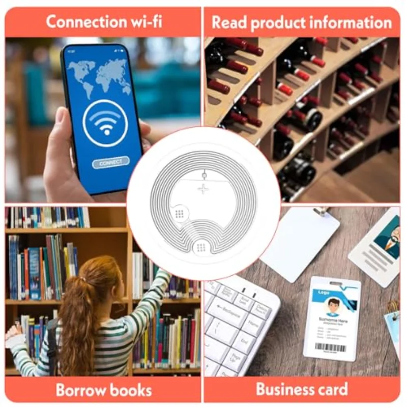 NFC Chip Sticker 213/215 Tag NFC Sticker Automatically Connects To WIFI To Play Music RFID Electronic Tag Mobile Phone Sensing