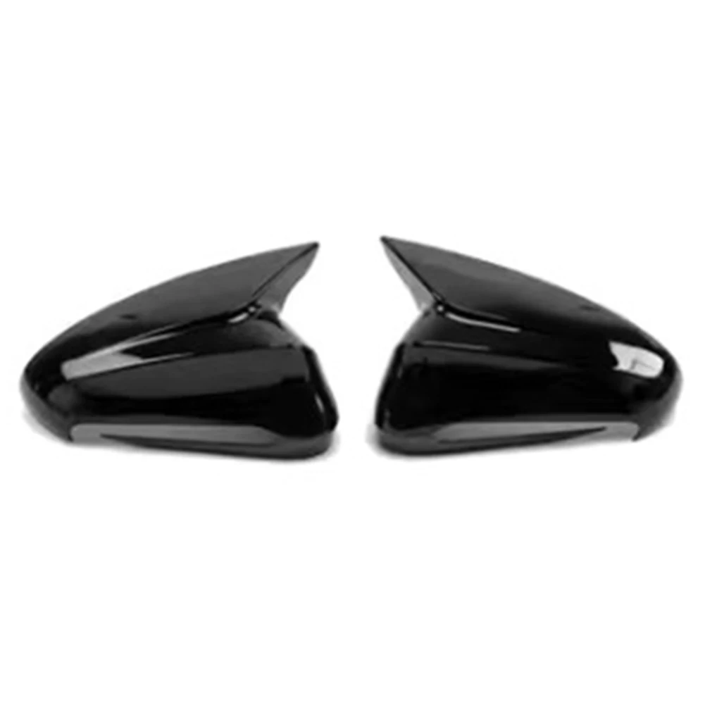 1 Pair Car Rearview Side Glass Mirror Cover Trim For BYD Seal Atto 4 2022-2024 Automobile Side Mirror Cap Car Accessories