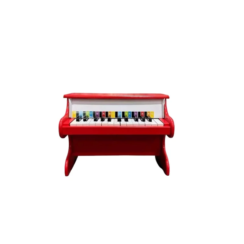 HAPE 25 key red children\'s piano toy, mechanical pronunciation enlightenment cognitive scale gift