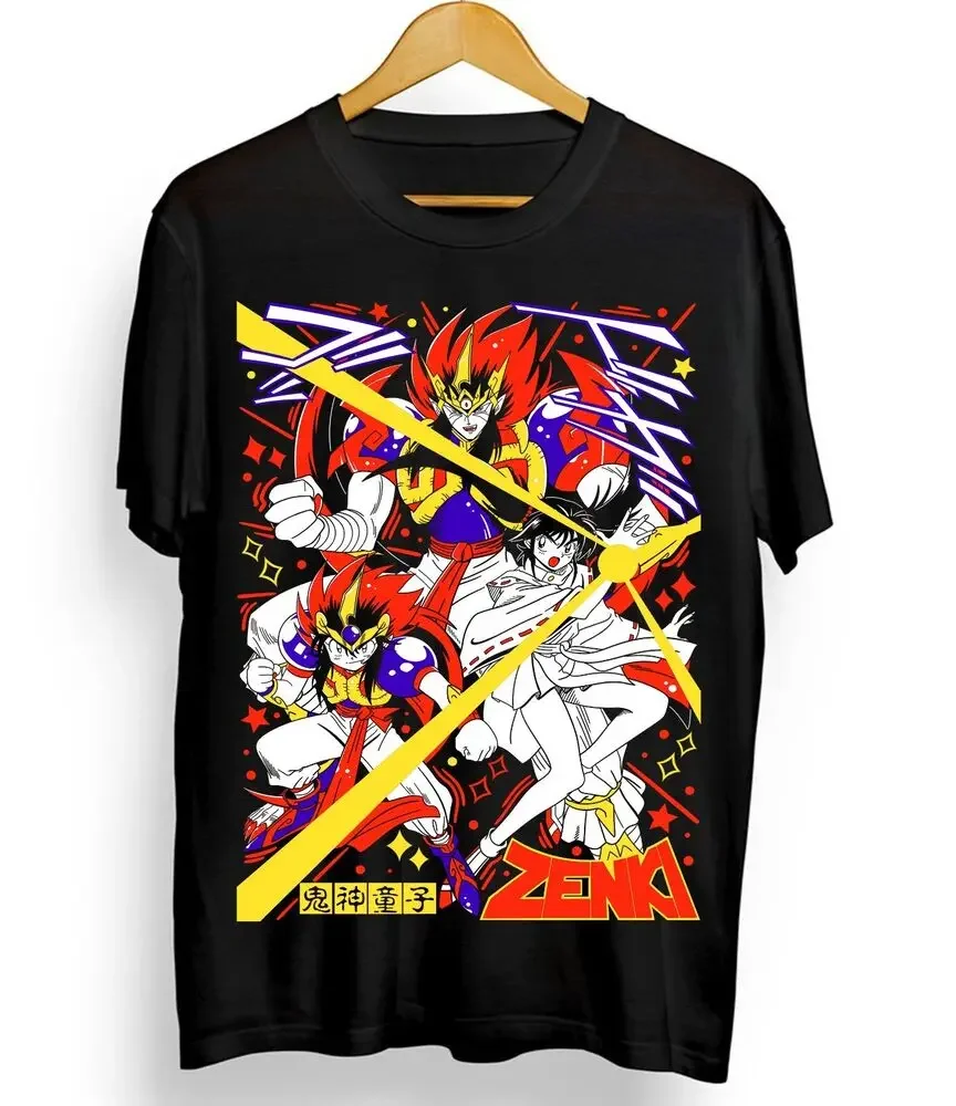 Kishin Douji Zenki T-shirt Anime Manga Chiaki Enno Karuma Kawaii Shirt All Size