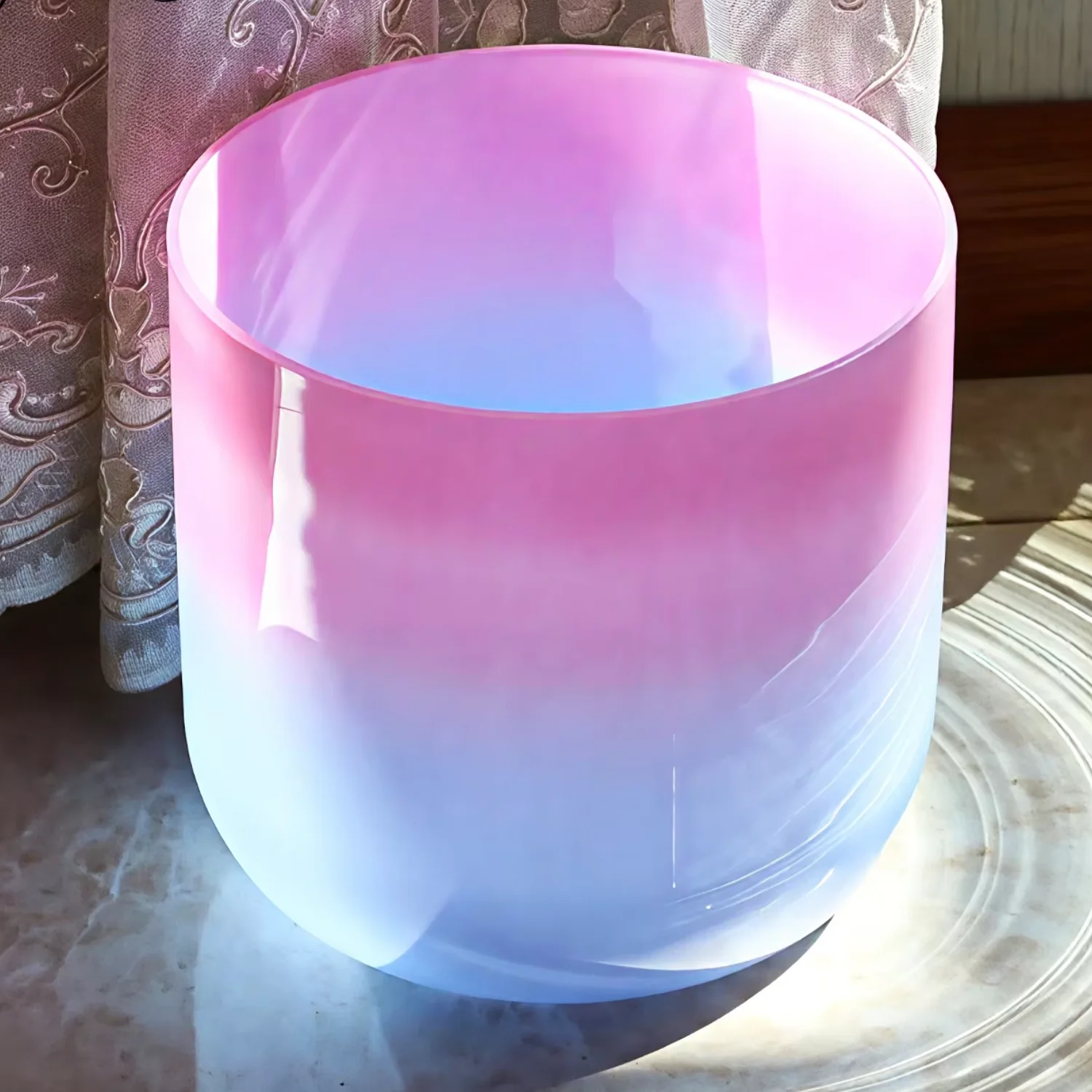 STAR LINKUP Crystal Soul High Quality Thickened Pink Blue Gradient Alchemy Crystal Bowl Singing
