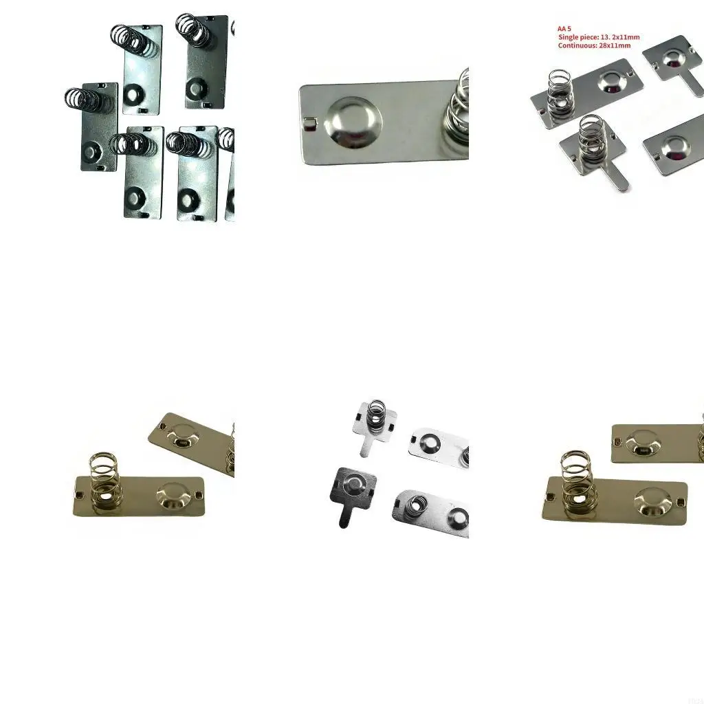 193A 4Pcs Manganese Steel Battery Terminals Springs For Enhances Conductivity