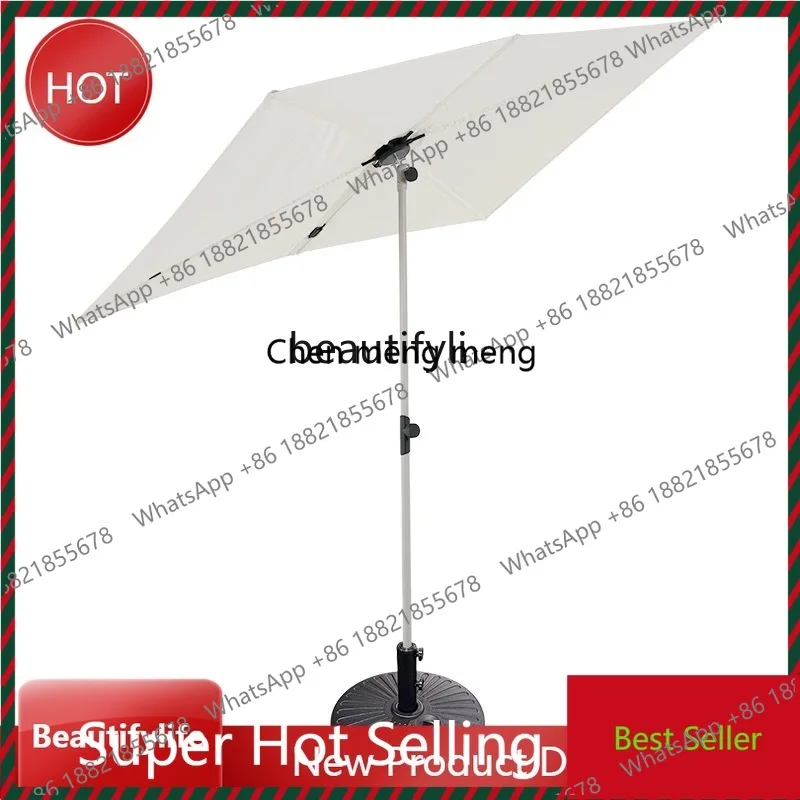 Balcony Terrace Sunshade Foldable Retractable Courtyard Sun Umbrella Outdoor Villa Garden Umbrella