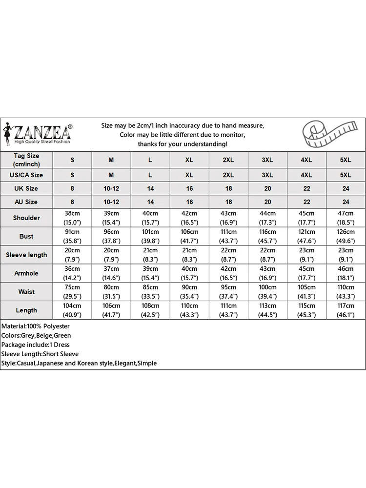 ZANZEA-Robe mi-longue de bureau élégante pour femmes, robes mi-longues à col en V, manches courtes, boutons coréens, taille trapèze, vêtements éducatifs, mode estivale, 2024