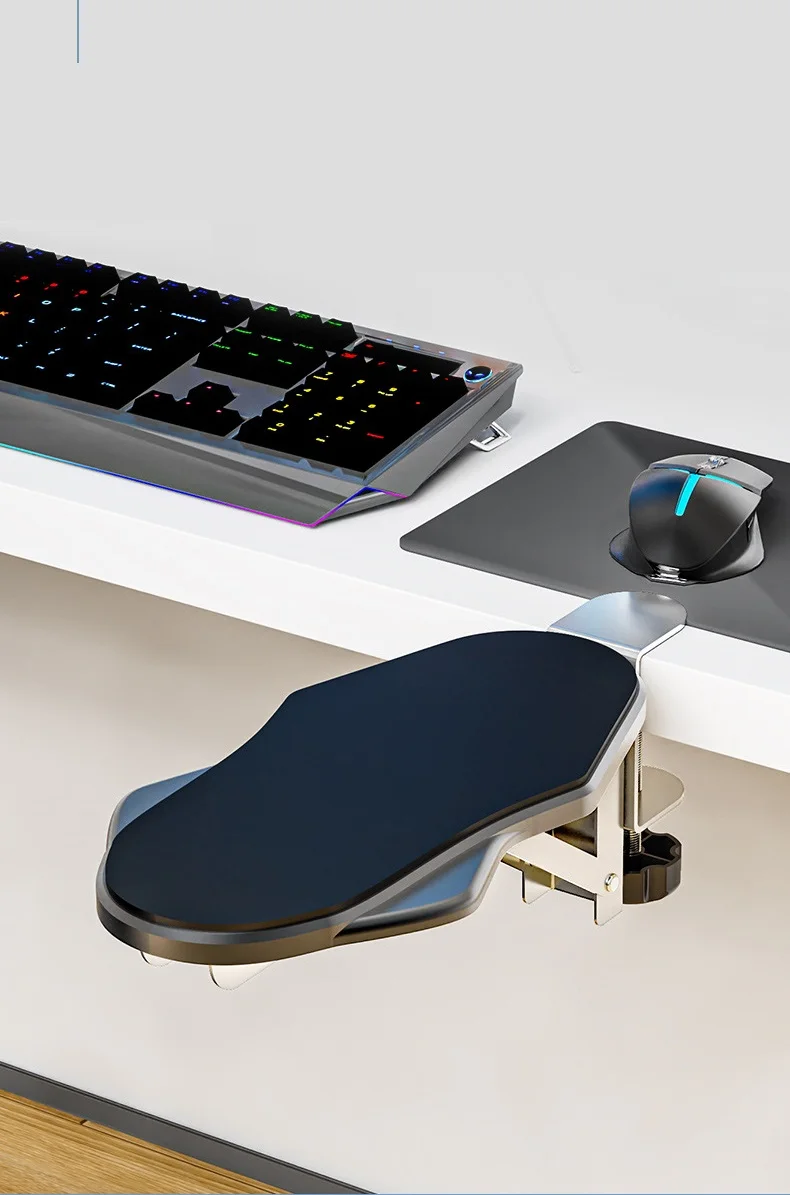 

Computer Desk Elbow Support Bracket,Ergonomic Arm Rest Support for Desk,Reduce Strain for Long Hours Typing/Gaming