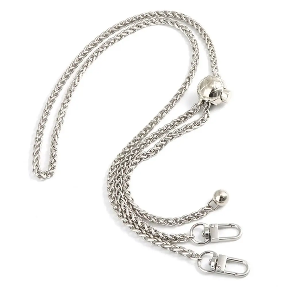 120cm DIY Metal Purse Chain Strap Handle Replacement for Handbag Shoulder Crossbody Bag Chain Strap with Length Adjustable Ball