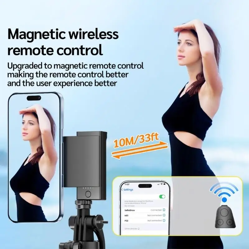 

Портативная магнитная подставка для телефона с Bluetooth-совместимыми ставнями и функцией защиты от вибрации для создателей H8WD