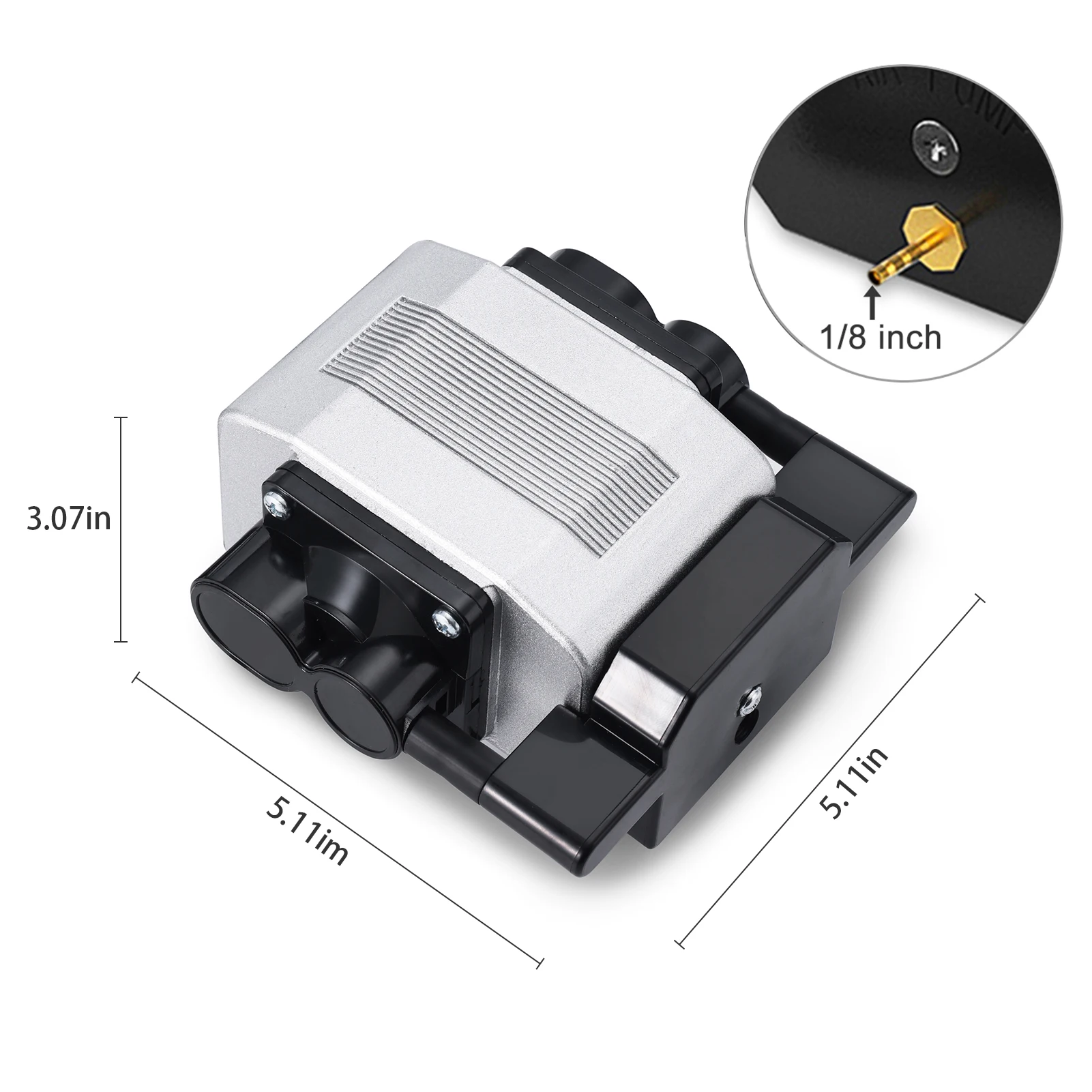 LONGER Air Assist Kit for RAY5 20W Laser Engraver 30L/Min Large Airflow 0.03MPa Low Noise Air Assist Pump for CNC Cutter Laser