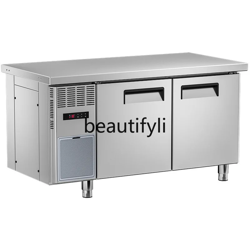

Commercial Freezer Double Door Horizontal Frost-Free Freezer Refrigeration Freezer Air-Cooled Fresh-Keeping Workbench