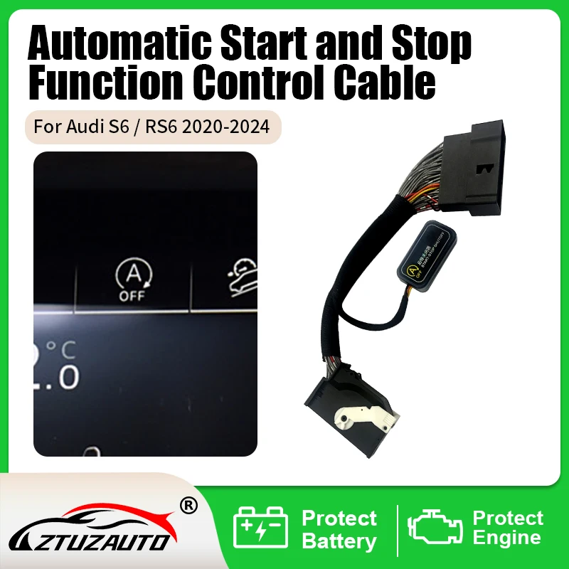 

For Audi RS6 S6 Auto Accessorie Start Stop Engine Smart off Canceller Delete Eliminator Disabler Device Control Sensor Plug