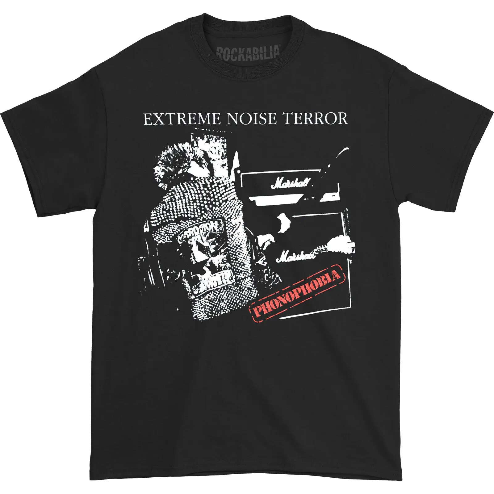 Men'S Extreme Noise Terror Phonophobia T Shirt Xx Large Black