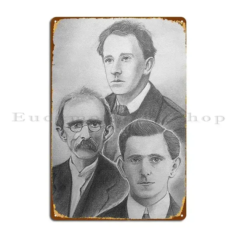 Irish Proclamation Portraits Wall Art Print Metal Plaque Poster Wall Custom Customize Printing Sign Personalized Tin Sign Poster