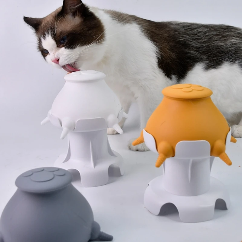 biberon per più cuccioli, ciotola per mangiatoie per gattini, altezza regolabile