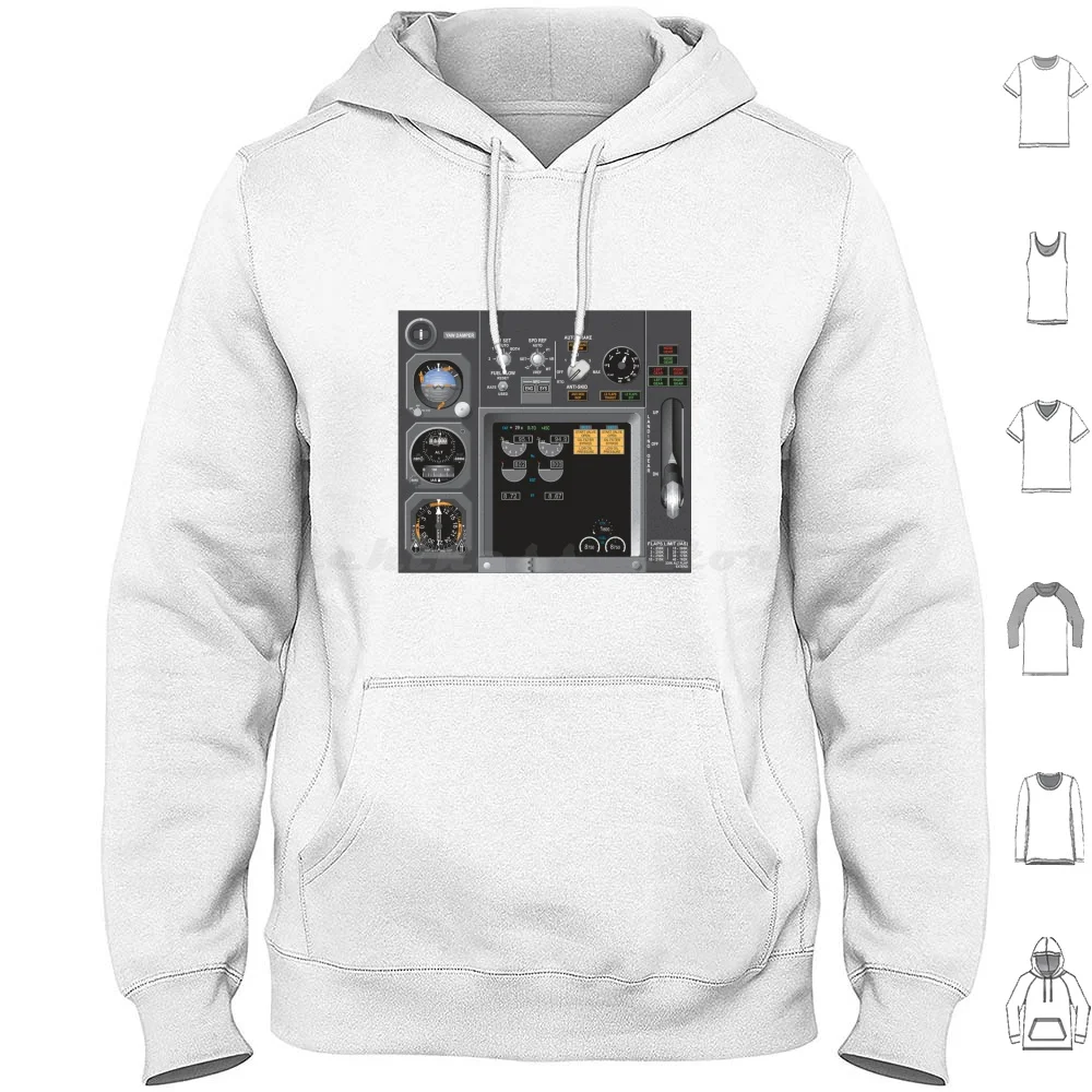 B737 Cockpit Engine Display Maquette Hoodies Long Sleeve Boeing 737 Boeing 737 Boeing 737 Boeing 737 Boeing 737 Boeing