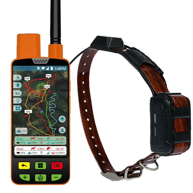 Hunter Dog Tracker for Hunting Dogs Pet Training Supplies with Handheld and Collar Free APP Waterproof Smart Device
