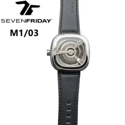 SEVENFRIDAY watch M series square large dial watch M1/03 waterproof fashion men's fully automatic mechanical watch sevenfriday