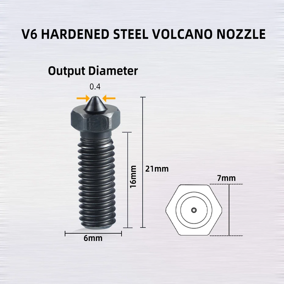 Imagem -05 - Hot End Vyper v5 Hotend Compatível com Anycubic Vyper Kobra Max Núcleo de Aquecimento Cerâmico Bloco Aquecedor Bico Vulcão Pcs