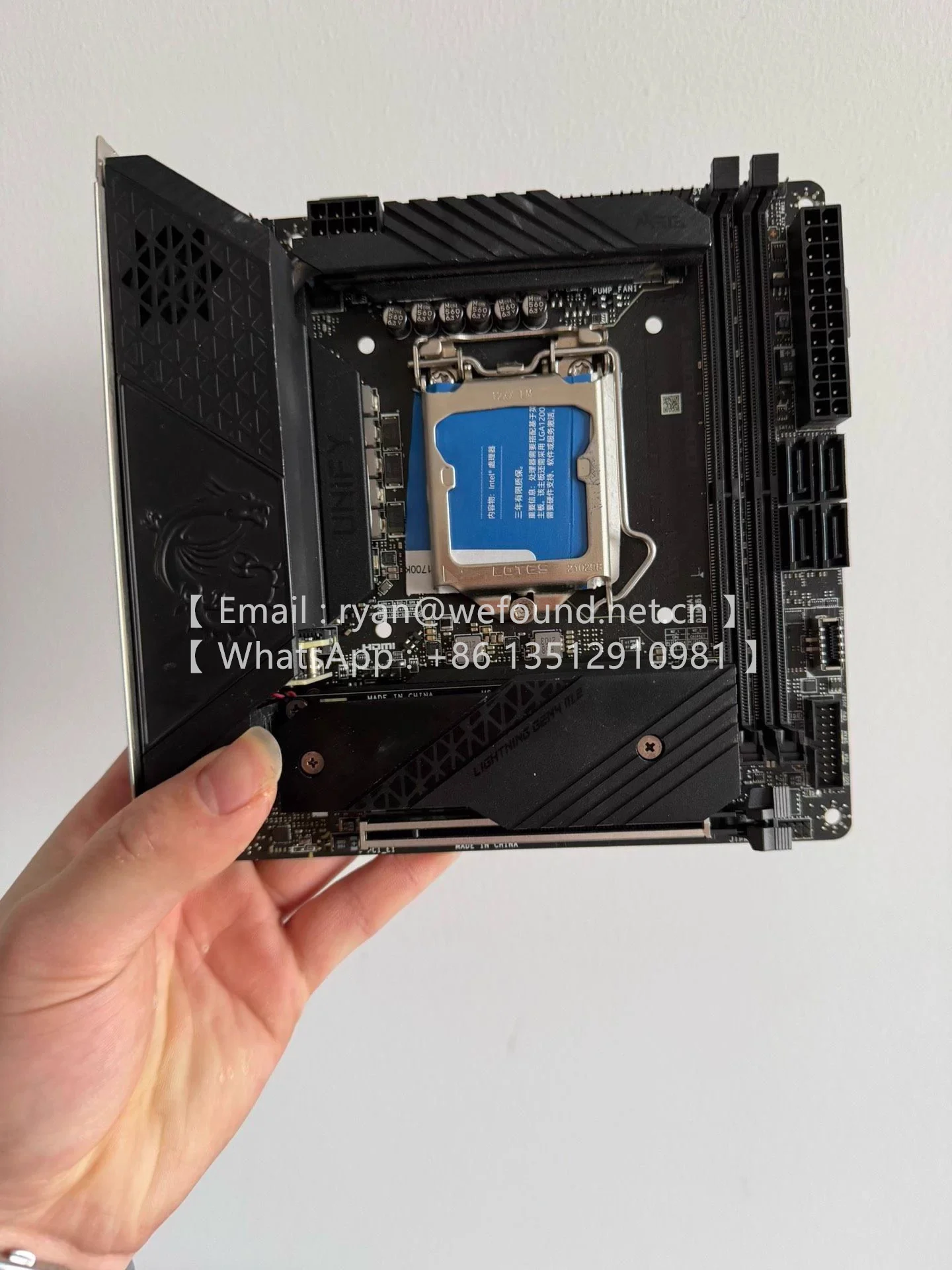 

Материнская плата MEG Z590I UNIFY Mini-ITX LGA1200