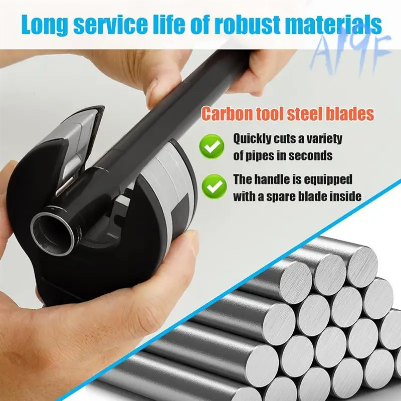 

A19F-Tube Compact Cutter, Ratcheting Pvc Cutter For Cutting Pvc, Ppr, And Plastic Hoses, Ratcheting Tube Cutter (1/4" To 7/8")