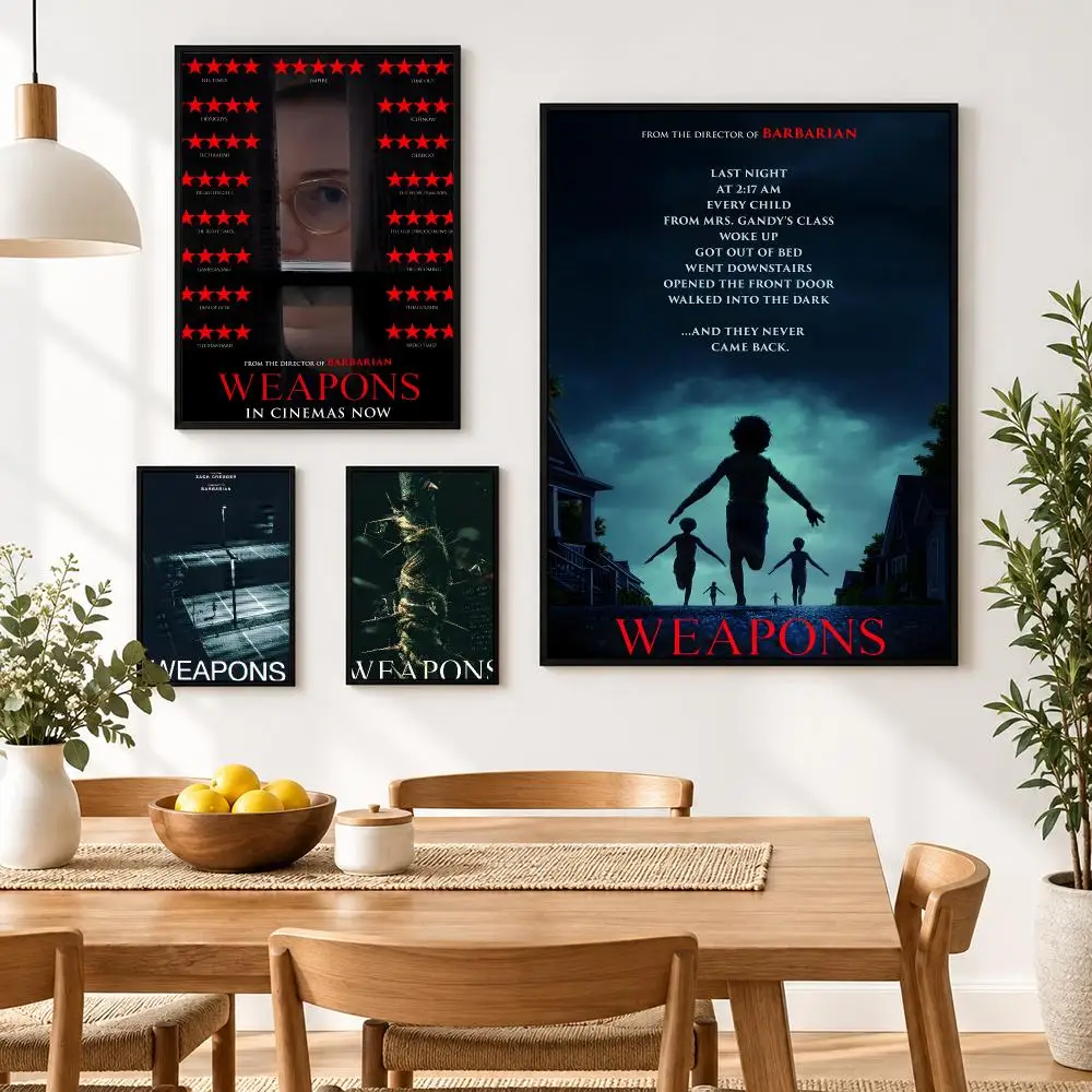 2025 Weapons Movie Poster Waterproof HD Modern Peel And Stick Wall Decor Living Room Dorm Garage