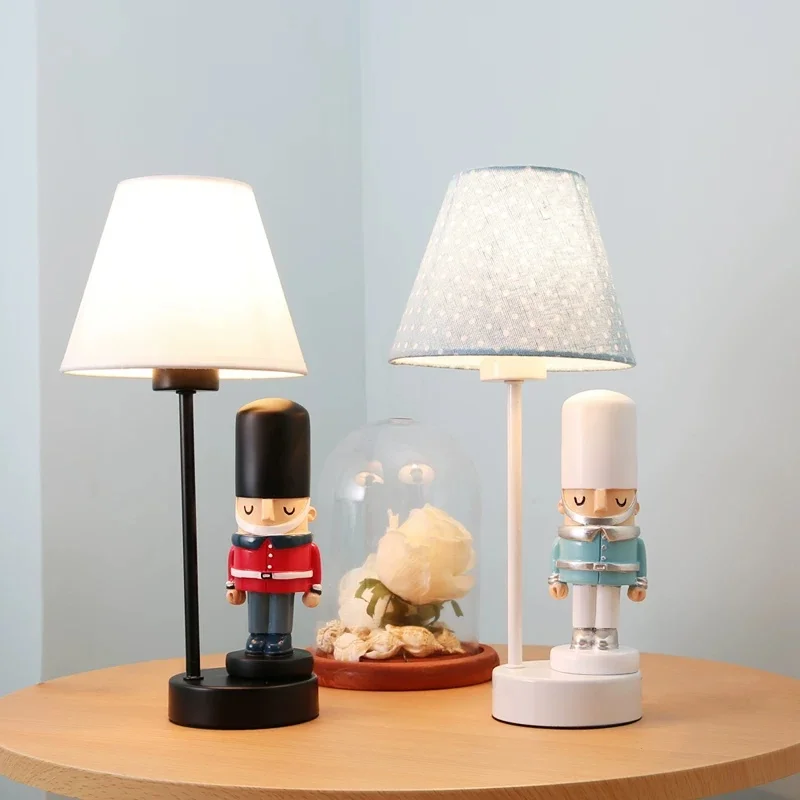 Children's Room Bedhead Desk Lamp Boy Female Unicorn Creative Cartoon Eye Protection Lamp Warm Bedroom Nightlight