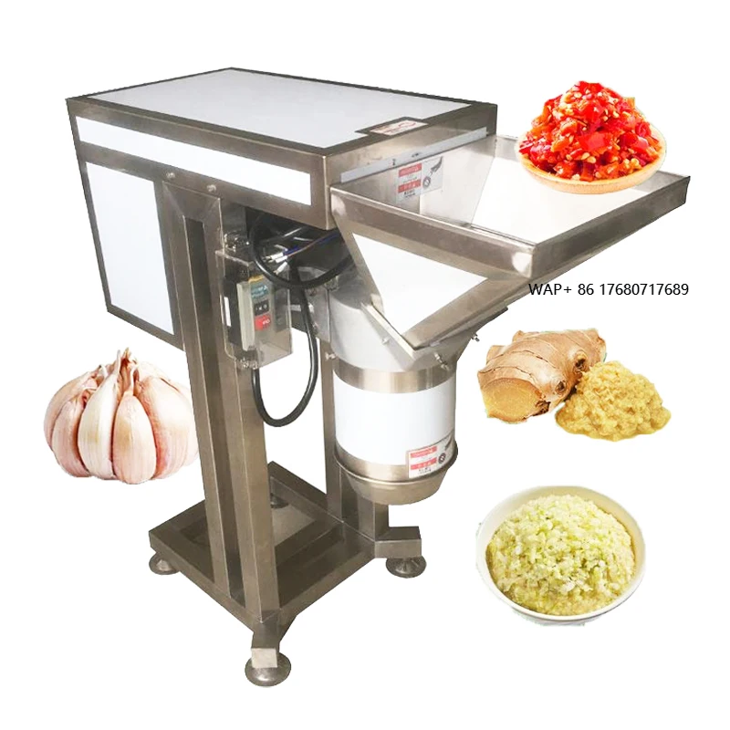 

Hot Selling Industrial GarlicFruit and Vegetable Crushing Grinding Machine Ginger Chilli Paste Making Mesh Chopper Equipment