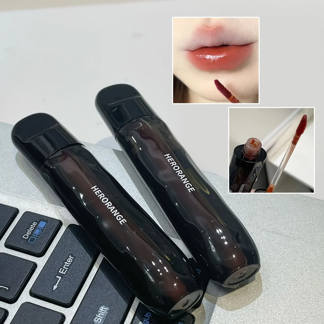 Herorange Glänzender Lipgloss Feuchtigkeitsspendend Glatt Langanhaltend Transferfest Wasserfest Nicht Klebrig Für Schüler Geeignet Weihnachtsgeschenk