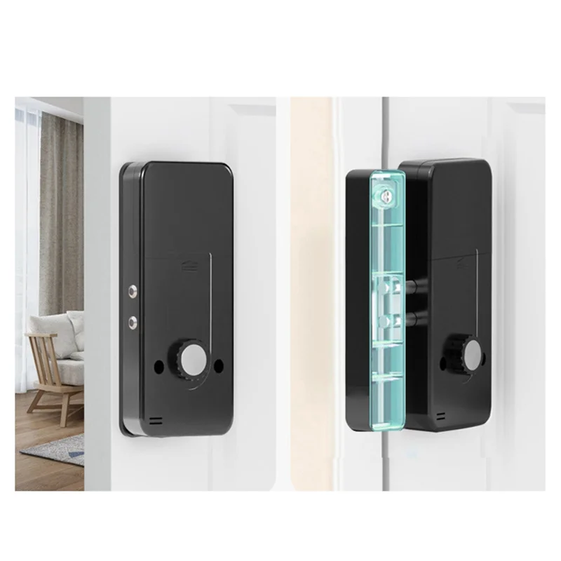 

ABSQ-Smart Electron Lock App Bluetooth Punch-Free Door Non-Destructive Installation Remote Sharing Unlocking For Home Door