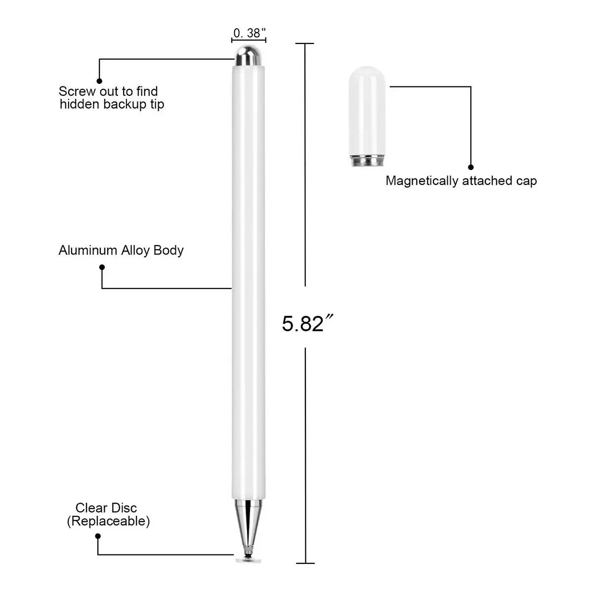 Điện Dung Stylus Màn Hình Cảm Ứng Bút Dành Cho IOS Android Bút Thông Minh Đa Năng Cho Điện Thoại Máy Tính Bảng iPad Apple Huawei Xiaomi Samsung