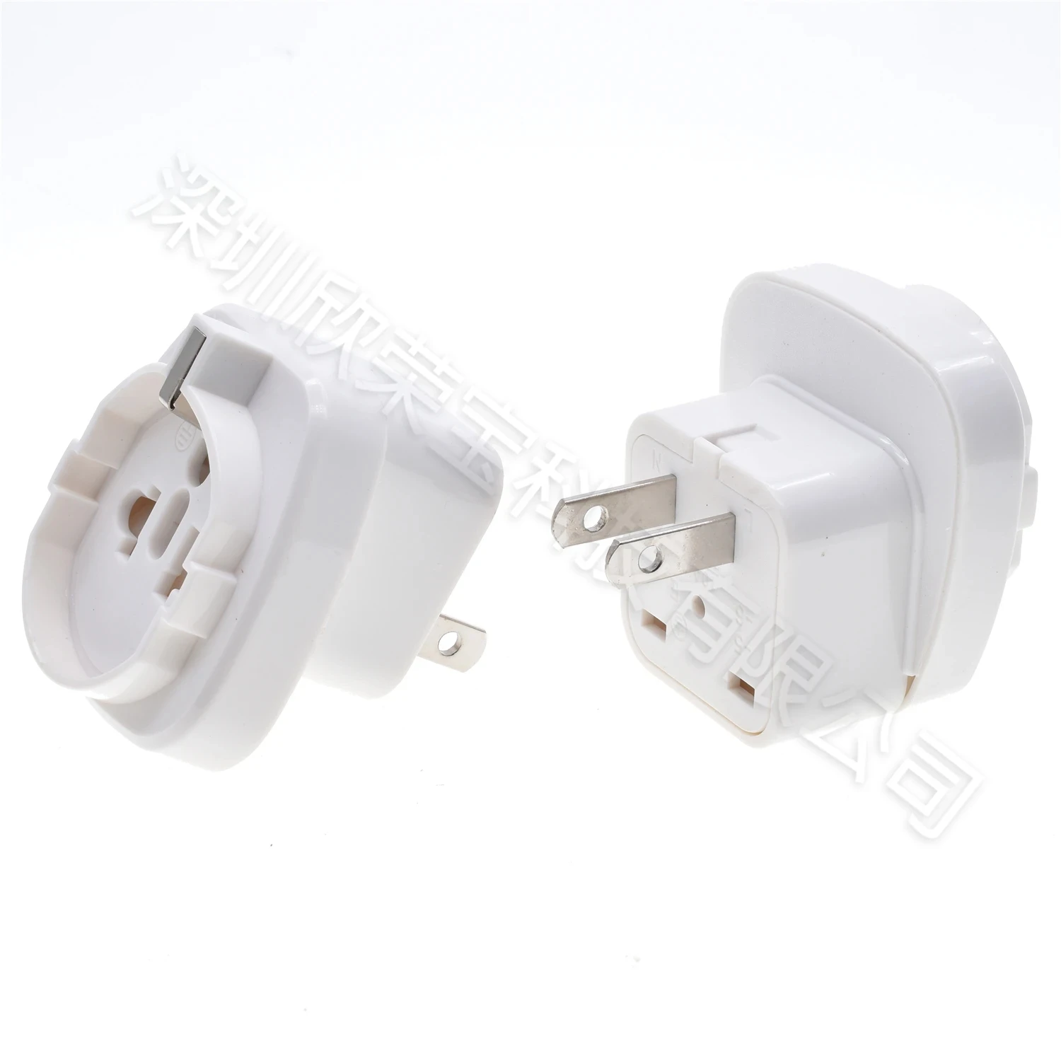 Adaptor daya Travel universal AS Kanada Jepang Meksiko AS (ue/Korea/Swiss/Italia/AS) ke (AS)