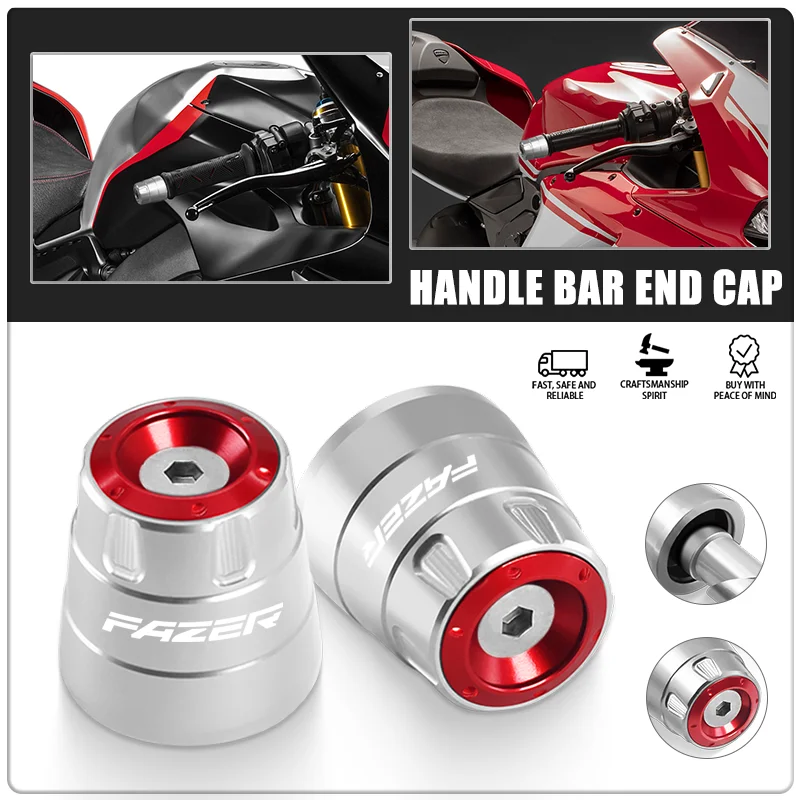 

Hot Sale For FAZER FZ1 FZ6 FZ8 FZ 1 6 8 Motorcycle CNC Counterweight Handlebar Slider End Cap Plug Grips Accessories fz1 fz6 fz8